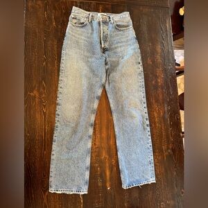 Agolde 90s Pinch Waist Jeans in Navigate wash- size 28 ALTERED